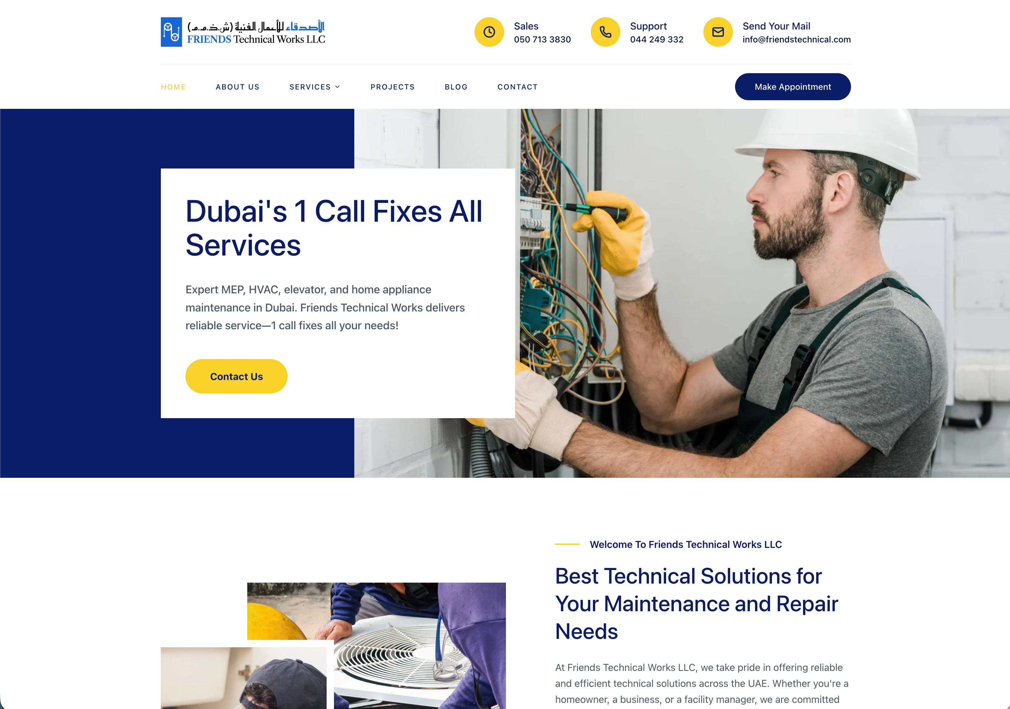 FRIENDSTECHNICAL.COM | Technical Services Platform - Slide 1