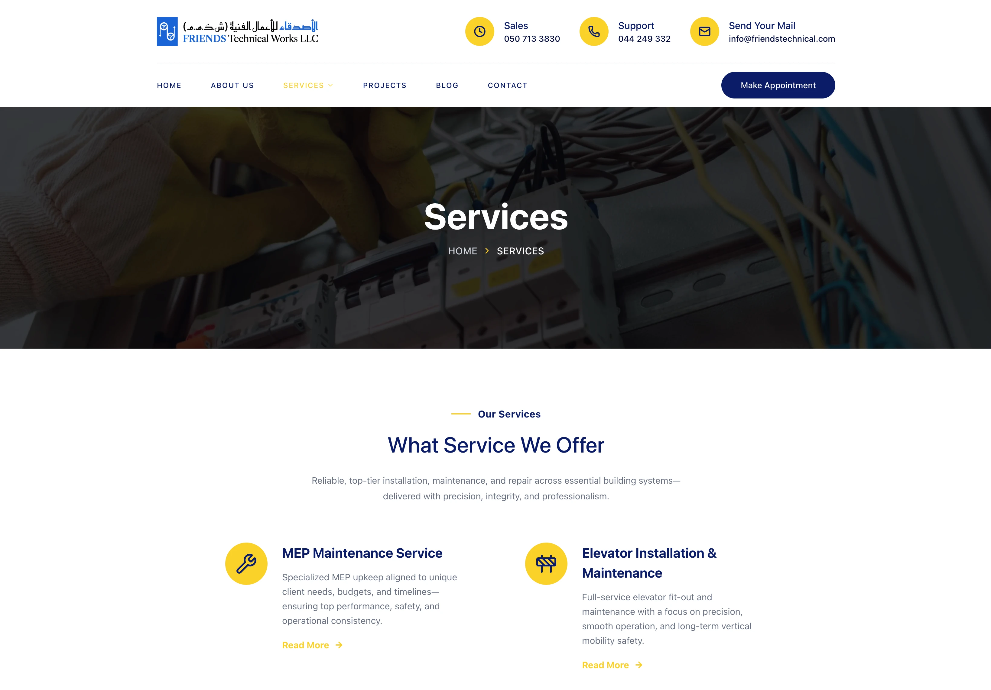 FRIENDSTECHNICAL.COM | Technical Services Platform - Slide 2