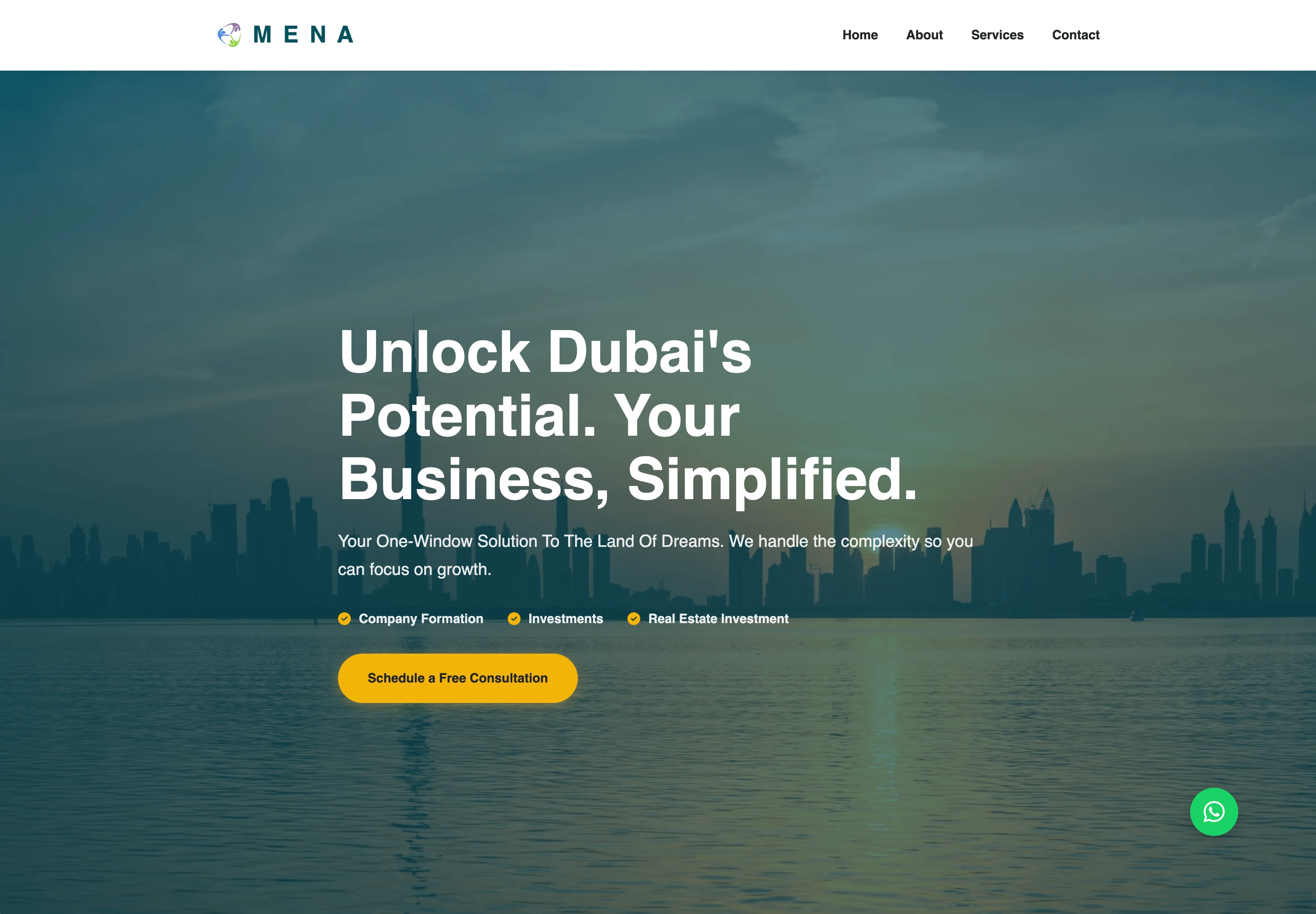 MENADUBAI.COM | Corporate Setup & Investment Platform - Slide 1